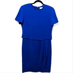 Blue Silk Shomi Dress, Sz 8